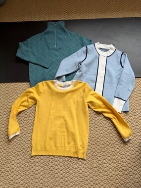 [BUNDLE of 3] Chic Sweaters | Size S-M | Teal, Baby Blue, Yellow